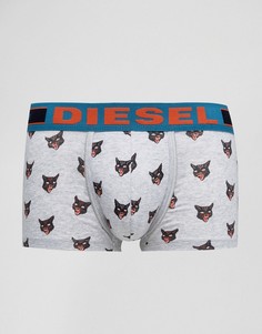Серые боксеры-брифы с принтом кошек Diesel - Серый