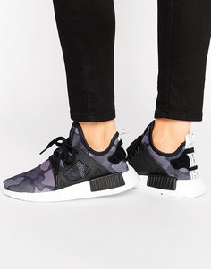 Черные кроссовки с камуфляжным принтом adidas Originals NMD Xr1 - Черный