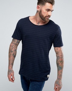 Футболка в полоску Nudie Jeans Co Ove - Темно-синий