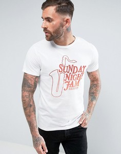 Футболка с принтом Jack &amp; Jones Vintage - Белый