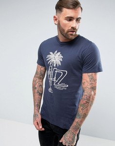Футболка с принтом Jack &amp; Jones Vintage - Темно-синий