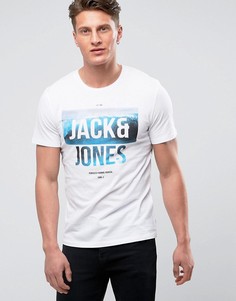 Футболка с графическим принтом Jack &amp; Jones Core - Белый