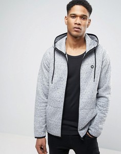 Худи на молнии со стеганой отделкой Jack &amp; Jones Core - Серый