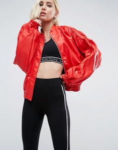 Куртка из искусственной кожи в стиле 80-х ASOS - Красный