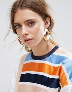 Серьги с подвесками ASOS - Золотой
