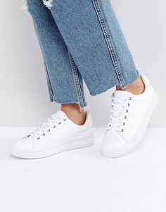 Белые однотонные кроссовки Calvin Klein Black Label Solange - Белый