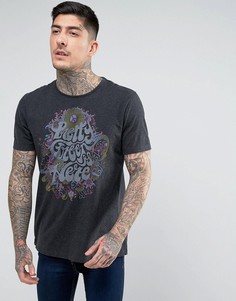 Серая футболка с логотипом Pretty Green PG Is Here - Серый