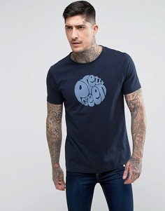 Темно-синяя футболка с логотипом Pretty Green Gillespie - Темно-синий
