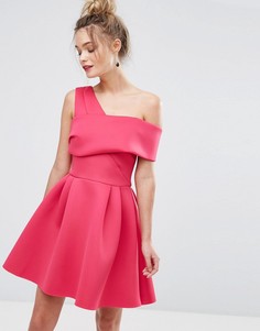 Платье для выпускного с перекрестным дизайном Miss Selfridge - Розовый