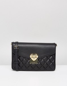 Стеганая сумка на плечо Love Moschino - Черный