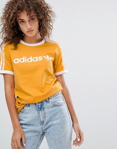 Желтая футболка adidas Originals - Желтый