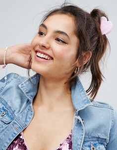 Заколка для волос ограниченной серии с блестками - Розовый Asos