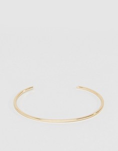 Тонкий браслет-манжета ASOS - Золотой