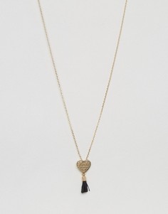 Филигранное ожерелье ограниченной серии с бахромой - Золотой Asos