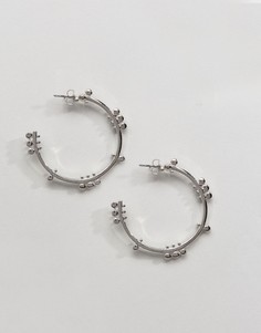 Незамкнутые серьги-кольца ограниченной серии - Серебряный Asos