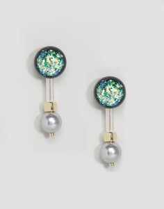 Серьги-подвески ограниченной серии с блестками - Мульти Asos