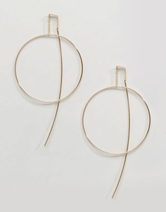 Сквозные серьги-кольца ограниченной серии - Золотой Asos