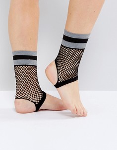 Носки из сеточки со штрипками ASOS - Черный