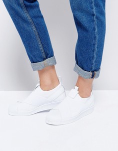Белые кроссовки-слипоны adidas Superstar - Белый