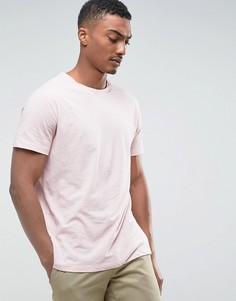 Меланжевая футболка Weekday - Розовый