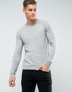 Серый хлопковый джемпер с рукавами реглан ASOS - Серый