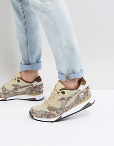 Бежевые камуфляжные кроссовки Diadora V7000 - Бежевый