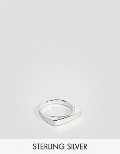 Серебряное кольцо с геометрическим дизайном ASOS - Серебряный