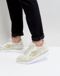 Бежевые кроссовки Diadora V7000 - Бежевый