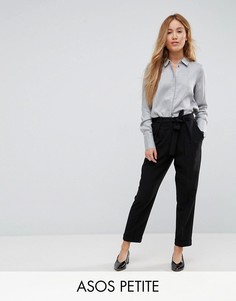 Тканые брюки-галифе с поясом оби ASOS PETITE - Черный