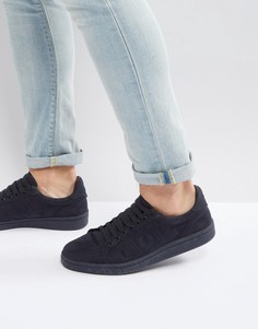 Темно-синие хлопковые кроссовки Fred Perry B721 - Темно-синий