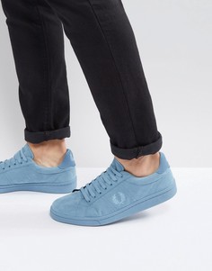 Синие хлопковые кроссовки Fred Perry B721 - Синий