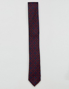 Галстук с геометрическим принтом ASOS - Красный