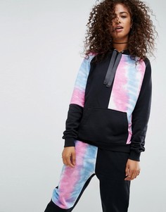 Oversize-свитшот с принтом тай-дай на вставках ASOS - Мульти