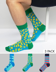 3 пары носков HS by Happy Socks - Мульти