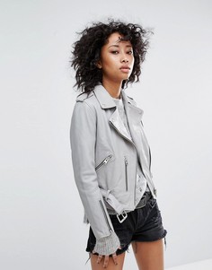 Байкерская куртка AllSaints Balfern - Синий