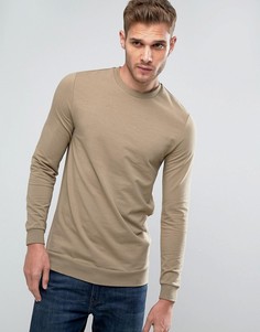 Длинный бежевый свитшот ASOS - Бежевый