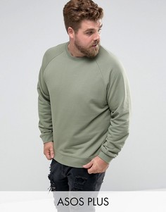 Зеленый свитшот ASOS PLUS - Зеленый