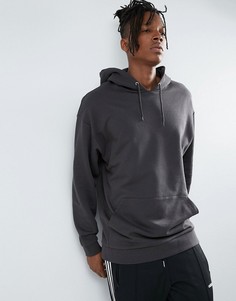Oversize-худи удлиненного кроя ASOS - Черный