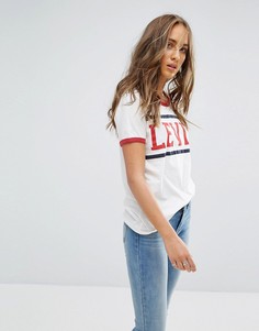 Футболка с логотипом и контрастной отделкой Levis Vintage - Серый Levis®