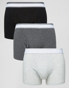 Комплект из трех меланжевых боксеров Burton Menswear - Мульти