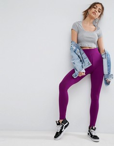 Леггинсы с широким поясом ASOS - Фиолетовый