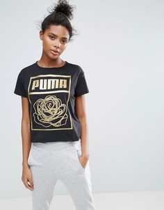 Футболка с логотипом Puma X Careaux - Черный