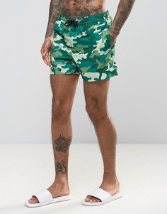 Камуфляжные шорты для плавания Jack &amp; Jones - Зеленый