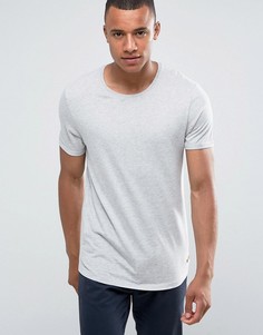 Длинная футболка с закатанными рукавами Esprit - Серый
