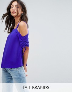 Топ с открытыми плечами New Look Tall - Фиолетовый