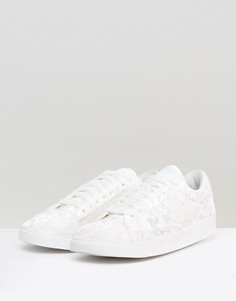 Белые бархатные кроссовки Nike Blazer - Белый