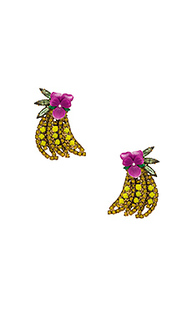 Крупные серьги стейтмент gone bananas - Elizabeth Cole