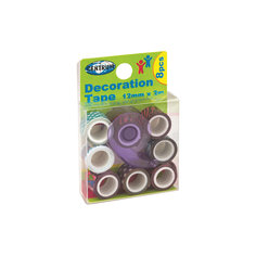 Centrum Набор декоративных клейких лент 12 мм. х 2 м., 8 роликов и держатель