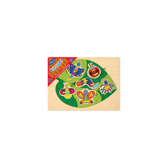 Игра из дерева "Весёлая шнуровка. Букашки", Step Puzzle Степ Пазл