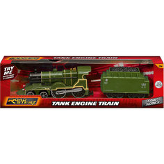 Паровозик Roadsterz зеленый с вагоном, HTI